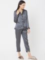 Womenity Night Suit For Girls Silk Night Dress Hot Nighty Trouser Shirt Complete Night Suit For Women. 