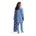 Maahru - Unstitched fabric for women - 2 Piece (Blended Lawn) - Sky Blush. 