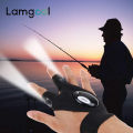 Lamgool LED Outdoor Half Finger Lighting Gloves Repair Sports Fishing Finger Light Luminous Gloves Work Gloves Illuminating Riding gloves. 