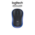 Logitech M185 Wireless Mouse (Blue) with USB Mini Receiver, Compatible with PC, Mac, Laptop. 