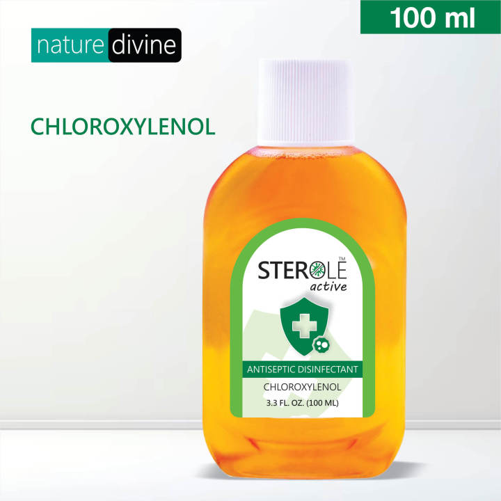 Nature Divine Sterole Active Chloroxylenol Based Antiseptic Disinfectant Liquid and Surface Cleaner 100 ml - Dettol Alternative
