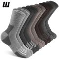 5Pairs Wool Socks for Men Warm Thermal Winter Socks Cozy Crew Breathable Hiking Boot Sock for Hiking Hunting Camping. 