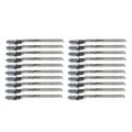 QUANBU 7Pcs 1-7mm ER11 Collet Chuck Tool Bits Holder Spring Collet with 20Pcs Jigsaw Blade T101AO T-Shank Multi Jig Saw Blades. 
