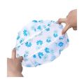 1Pcs Women Shower Satin Hats Reusable Bath Shower Caps Hair Double Waterproof Bathing Cap. 
