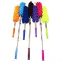 extendable Feather Duster Telescopic Retractable Pole Handle Magic electrostatic Microfiber Bendable Head telescoping Fan Wall Washable dusters for Cleaning. 