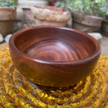 Handcrafted Wooden Bowl - With A Free Wooden Spoon | Natural Finish | Rustic Kitchen Décor | Serving Bowl for Salads, Fruits, and Snacks. 