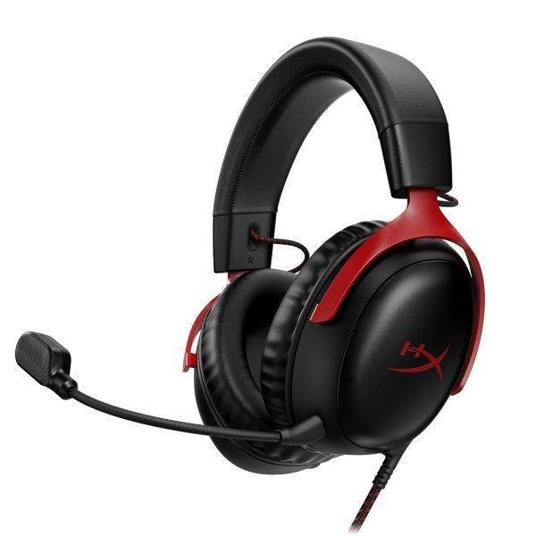 HyperX Cloud III Wired Gaming Headset OPEN BOX for PC, PS5, Xbox Series X|S, Angled 53mm Drivers, DTS Spatial Audio, Memory Foam