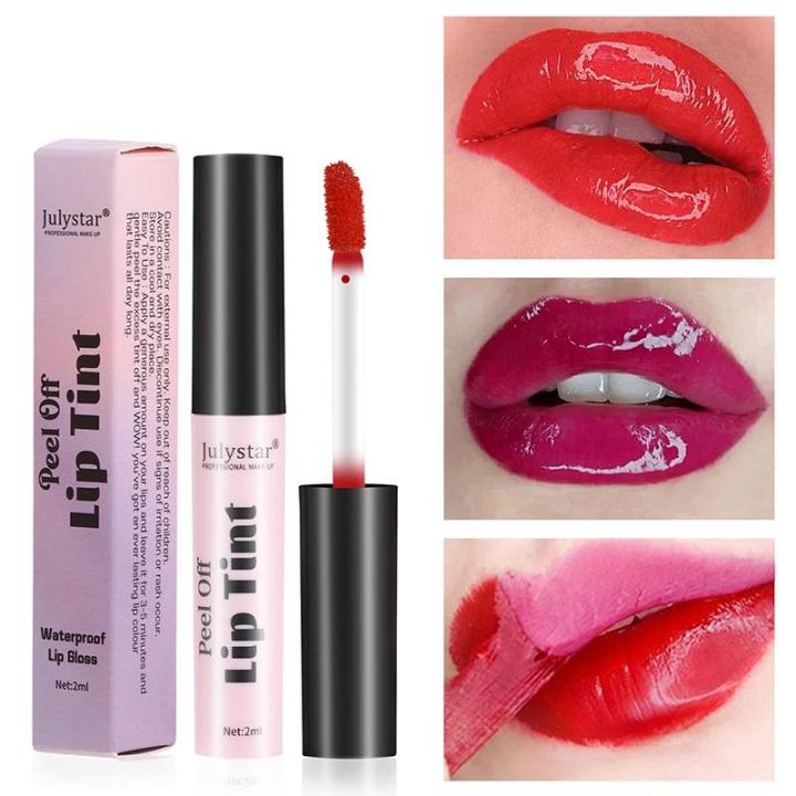 Peel Off Liquid Lipstick Matte Lip Gloss Waterproof Long-Lasting Moisturizing Non-Sticky Lipgloss Tear-Off Lip Stain Makeup