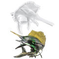 Animal Molds For Epoxy Resin Sailfish 3D Casting Molds Ocean Animal Silicone Mold, Desktop Ornament Resin Mould For Diy Crafts Home Decoration Gifts Molds For Candles. 