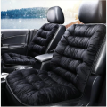 Universal Front Car Seat Cushion with Straps – Soft Velvet Fabric for Extra Comfort (21 x 43 Inches). 