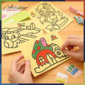 Artisan - 6 Cards Different Designs Sand Art. 