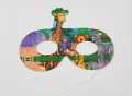 JUNGLE THEME PAPER MASKS - PACK OF 10 MASKS - JUNGLE PAPER MASKS. 