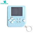 Green Home Gaming Console Key Chain Design Handheld Game Player with Keychain. 