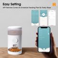 WOPET Automatic Cat Feeder,4L WiFi Pet Food Dispenser for Cats and Dogs with Stainless Steel Food Bowl, APP Control and Portion Control, Up to 15 Meals per Day,Low Food Alarm and Voice Recorder. 