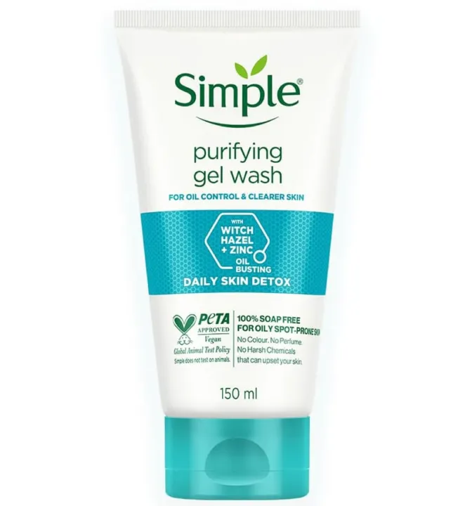 Simple Purifying Facial Wash 150ml – Deep Cleanse, Oil-Control, Gentle ...