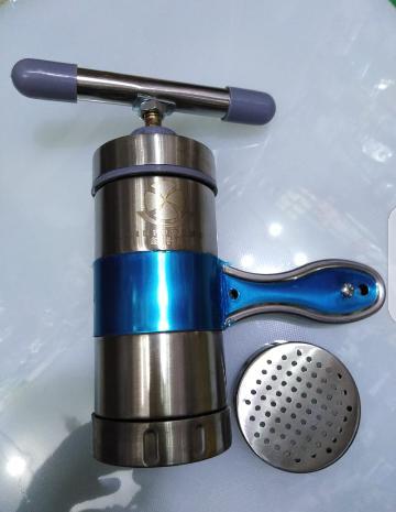 Stainless Steel Noodle And Pasta Maker Machine With Plastic Handle Nimko Kitchen Accessories Press Nimco Snack Maker Stainless Steel with 4 blades