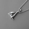European and American Fashion Retro Men's Axe Triangle Cross Titanium Steel Trendy Stainless Steel Pendant Men and Women Pendant. 