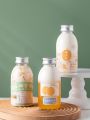 Seabed coconut cream plastic bottle empty bottle transparent high temperature resistant milk tea drink Yangzhi nectar sealed jar disposable. 