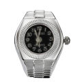 Finger Ring Watch Shape Stretchy Unisex Pointer Round Dial Quartz Watch Ring for Cocktail Party. 
