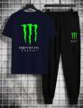 Monster Printed Summer Tracksuit Half sleeves T-Shirt and Trouser For Men and Boys - Fashionable and Cool Men's Tracksuit. 