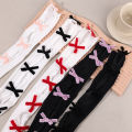 Bow Fingerless Gloves Lolita Jk Lace Flocked Gothic DIY Shawl Sunscreen Sleeve Clothing Accessories Elastic Mesh Punk Gloves. 