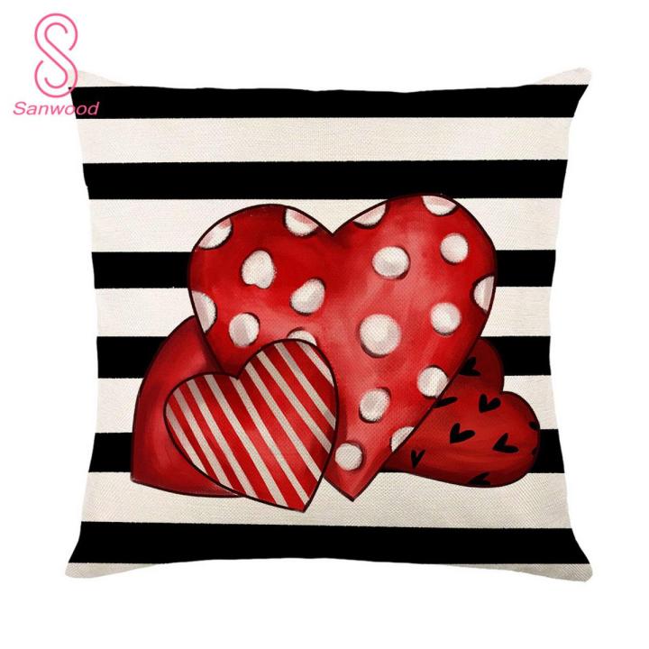 Pillow Cover Love Theme Valentine's Day Sofa Bed Decoration Pillow Cushion Cover