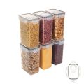 with Lids Single Fresh Storage Airtight Jars Plastic Vacuum Proof Storage Jars Clear Fresh Storage Box Kitchen. 