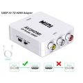 AV to HDMI Converter AV to HDMI RCA Composite video audio signals to HDMI signals for TV Monitor. 