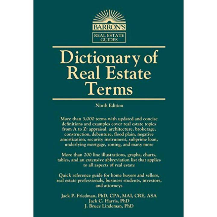 Dictionary of Real Estate Terms by Jack P Friedman