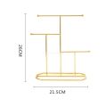 Customized Wrought Iron Jewelry Display Stand Table Top Hanging Becklace Stand Home Earrings Storage Rack Jewelry Stand. 