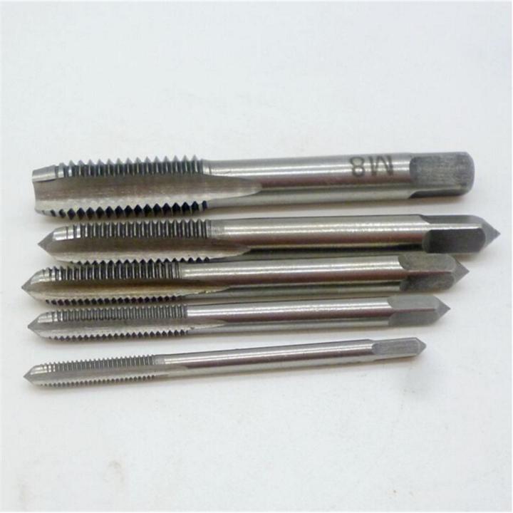 5pcs/Set M3 M4 M5 M6 M8 Hand Tap Straight Flute 3mm-8mm Hand Fast tapping Tool Encounter