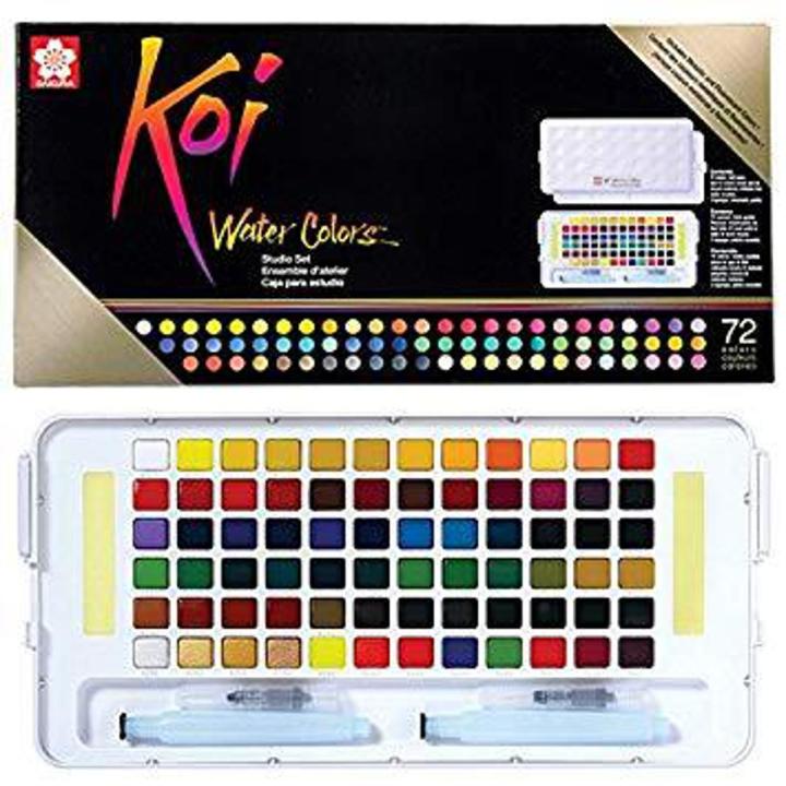 Sakura KOI XNCW-72N Studio Watercolor Set, 72 Colors, Assorted