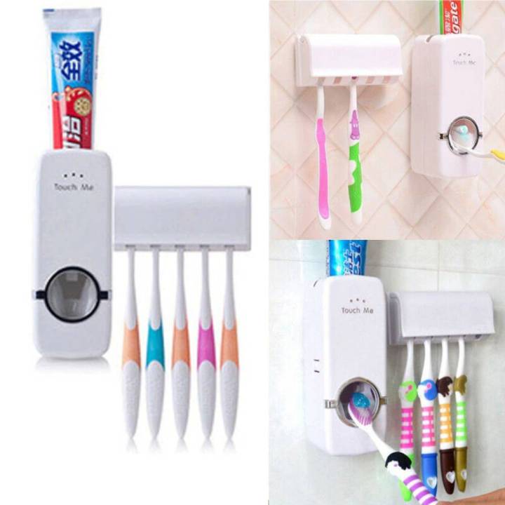 Best%20Quality%20Set%20of%20Toothpaste%20Dispenser%20&%20Brush%20Holder%20-%20White%20%5BHigh%20Quality%5D%20Toothpaste%20Dispenser%20and%20tooth%20brush%20holder%20Toothpaste%20Dispenser%20automatic%20For%20Homes%20And%20Bathrooms%20white%20Automatic%20Toothpaste%20Dispenser%20&%20Toothbrush%20Holder%20-%20Multi-Functional%20-%20Image%207