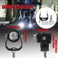 Motorcycle LED Fog Lights 50W 5000lm Motorcycle Driving Light Water Roof High Low High Beam Light for Bike White & Yellow. 
