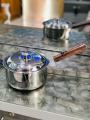 Sauce Pan Stainless Steel Sauce Pan – Tea Pot – Milk Pot – Sauce Pot Used for making tea High quality tea Pan Milk Pan Size Length 10” Width 6” Width 3”. 