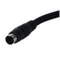 4 Pin S-Video to 3 RCA Female TV Adapter Laptop Cable & 1.5M 4.9Ft 3 RCA Male to 4 Pin S-Video Male TV PC Conversion Cable. 