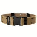 Belt Nylon Web Firm Uniform Belt Military-Belt-Outdoor-Training-Duty-Tool-Belt - Black. 
