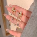 Women’s Drop Earrings Fashion Delicate Crystal Girls Accessories for Special Day Korean Style Female Earring. 