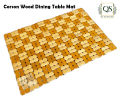 Dining Table Mat Wood, Corson Wood Placemat and Coaster Mat 12 x 18 inch QS Bedding. 