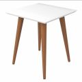 White Table-Wooden White Table-Side Table (Folding table with screwable legs). 