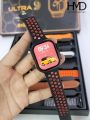 DT 900 7 in 1 Strap Ultra 9 Smart Watch - 49MM Dial - Full Touch Display - 7 Different Strap. 
