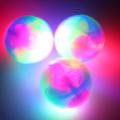Bite Resistant Glowing Elastic Ball Durable Flashing Molar Interactive Ball Pet Rubber Chew Toy For Cats Dogs To Away From Bored. 