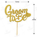 Groom to Be Cake Topper For Party Celebration, Wedding Anniversary, Shaadi Toppers & Engagement Party cake Decoration Supplies. 