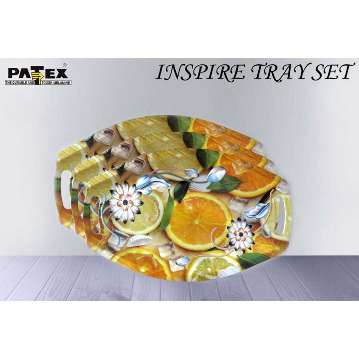 Patex Melamine Inspire Tray set of three