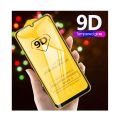 Samsung A70 Full Glue 9D Tempered Glass Protection Film 9H * 2.5D, 0.33mm Thick Black. 