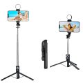 4in1 B11S Selfie stick 110 CM Tripod Chargeable Bluetooth 3 Colors Light for Tiktok Youtube Videos Photography and Vlogging. 