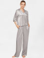 CUSTOMIZED 100% Pure silk satin nighty night dress nightwear night wear pj pajamas set for women girls ladies. 