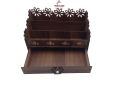 Makeup organiser ,desk organiser,cosmetic organiser, wooden makeup organiser,makeup storage box, makeup brushes holder,makeup box with drawer-Princecard Store. 