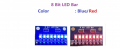 2 pcs 3.3V 5V 8 Bit Blue and Red Common Cathode LED Indicator Module DIY kit for Arduino Nano UNO Raspberry pi 4 nodemcu Eletechsup (Common Cathode, with pin, 1). 