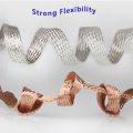 1M Pure Copper Tinned Braid Lead Wire High Flexibility Bare Ground Cable Flat Conductive Tape Square1.5 -12mm2. 